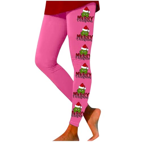 weihnachtsleggings, Strumpfhosen Damen Thermo Bunt Weihnachtsstrumpfhose - Wollstrumpfhose Winter Baumwollstrumpfhose Baumwoll Sport Yogahosen Gym Leggings Für Workout-Leggings Weihnachtsdruck Farbblo von Jabidoos