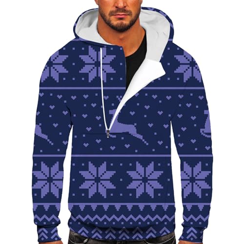 weihnachtspulli, Weihnachts Hoodie Herren Winter Ugly Weihnachtshoodie - Weihnachtspullis Mode Weihnachtskleidung Lustig Pulli Komfortabel Weihnachtspulli Hässlich Fit Langarm Sweater Unisex Lustige R von Jabidoos