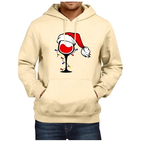 weihnachtspulli herren, Weihnachts Hoodie Männlich Ugly Oversized Weihnachtshoodie - Weihnachtskleidung Komfortabel Weihnachtspulli Winter Kapuzenshirt Lose Hoodies Kapuze Kordelzug Sweatshirt Mode Lo von Jabidoos