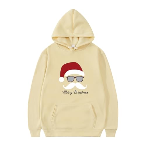 weihnachtspullover herren lustig, Weihnachtshoodie Herren Ugly Winter Christmas Hoodie - Sweatshirts Lässige Weihnachtspullis Mode Kapuzenpulli Kapuzenshirt Mit Taschen Casual Weihnachtspulli X-Mas Sw von Jabidoos