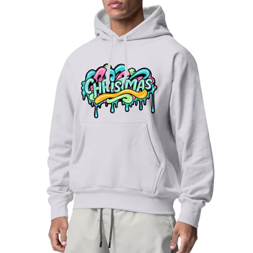 weihnachtspullover lustig, Hoodie Weihnachten Herren Mode Winter Weihnachtshoodie - Sweatshirts Ugly Weihnachtspullis Rundhals Weihnachtspulli Lustig Kapuzenpulli Mit Taschen Pullover 3d Lustige Weihn von Jabidoos