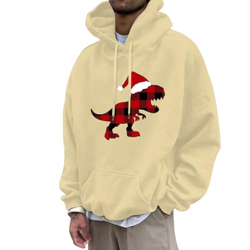 weihnachtspullover lustig, Weihnachtshoodie Herren Langarm Ugly Weihnachts Hoodie - Sweatshirts Rundhals Pulli Lustig Weihnachtspullover Hoodies Hässlich 3d Druck Christmas Kapuzenpullover Mit Taschen von Jabidoos