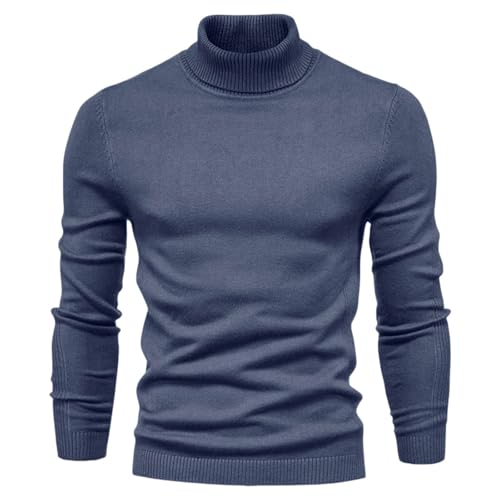 winter pullover herren warm, Pulli Herren Winter Warm Strickpullover - Sweatshirt Casual Rollkragenpullover Norweger Sweater Aesthetic Outdoor Winterpullover Grobstrick Cardigan Lässig Schalkragen Lan von Jabidoos