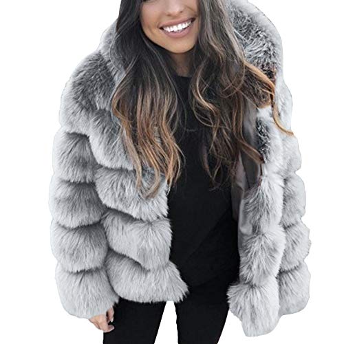 winterjacke damen grosse grössen, Mantel Damen Warme Lang Wintermantel - Winterparka Mädchen Jacket Warm Jacke Gefüttert Winterjacken Lässig Winterjacke Mit Fellkapuze, Steppjacke, Puffer In Daunenopt von Jabidoos