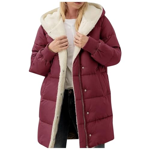 winterjacke damen lang, Wintermantel Damen Puffer Winter Daunenjacke - Outdoorjacke Lang Winterjacke Übergangsmantel Elegant Steppjacke Leicht Jacke Mantel Langer Daunenmantel Leichter Steppmantel Dow von Jabidoos