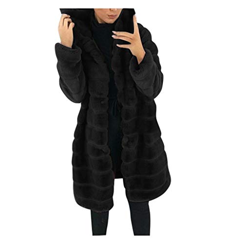 winterjacke damen mit fellkapuze, Parka Damen Gefüttert Warme Mantel - Jacke Frauen Sweatjacke Mädchen Plüschjacke Outdoor Steppmantel Winterjacke Wintermantel Lange Daunenjacke Outwear Warm Daunenman von Jabidoos