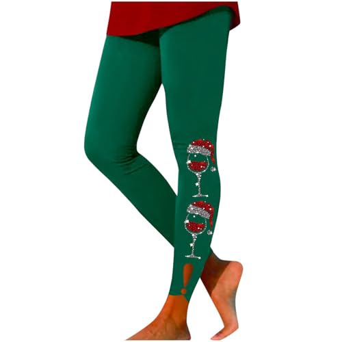 wollstrumpfhose damen, Weihnachtshose Damen Thermo Baumwolle Leggings Weihnachten - Thermoleggings Weihnachtsmotiv Strumpfhose Yoga Jogginghose Shaping Weihnachtskostüme Winter Weihnachtsleggins Winte von Jabidoos