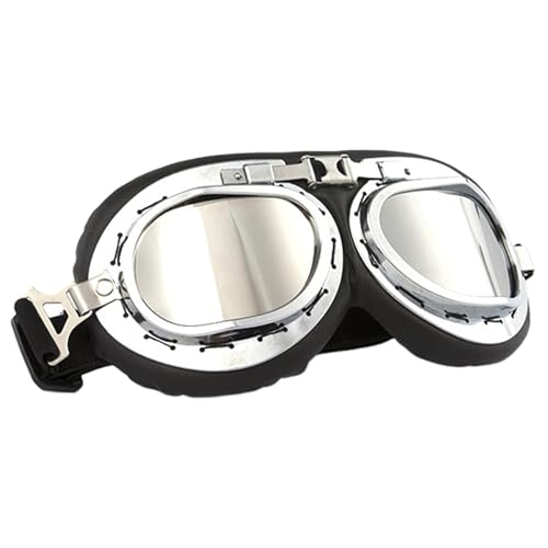 Jacekee ATV-Brille, Motorradbrille für Herren - Winddichte Pilotenbrille zum Motorradfahren - Motocross-Brille, Motorradbrille über Brille, Outdoor-Sportbrille für Männer, Frauen, Erwachsene von Jacekee
