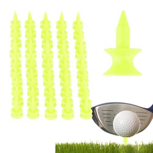 Jacekee Farbige Golf-Tees,Golf-Tees kurz | Tragbares Golf-Tee, doppellagig - 50/100 Stück Packung, wiederverwendbares Golf-Tee, Golfzubehör für Damen und Herren, Golftraining und Golfplätze von Jacekee