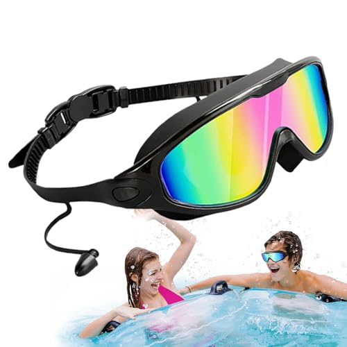Jacekee Schwimmbrillen für Erwachsene,Schwimmbrillen für Frauen - Anti-Fog-Poolbrille für Herren mit klarer Sicht - Wasserbrille für Erwachsene, Schwimmbrille für Herren, 180-Grad-Weitsicht, von Jacekee