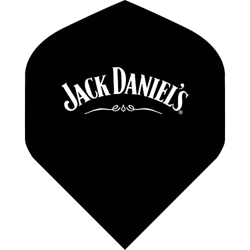 Jack Daniel Offiziell lizenzierte Marken-Dart-Flights | Standard Nr. 2 | JD Logo (F3165) 1 Set mit 3 Stück von Jack Daniel's