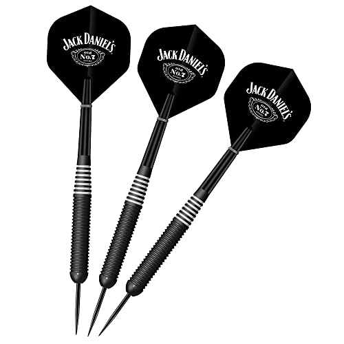 Jack Daniel Offiziell lizenziertes Messing-Dart-Set mit Stahlspitze, Elektro-Ring, 24 g (D1046) von Jack Daniel's