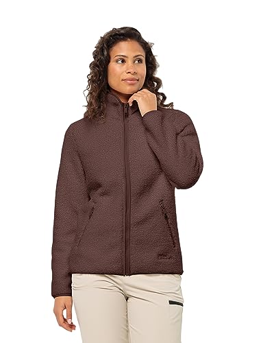 Jack Wolfskin Damen High Curl Jacket W Fleece-Jacke, Boysenberry, 38 von Jack Wolfskin