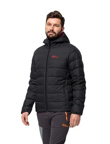 Jack Wolfskin Herren ATHER DOWN Hoody M Daunenjacke, Phantom, XXXL von Jack Wolfskin