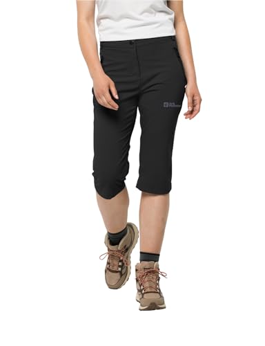 Jack Wolfskin Damen Activate Light 3/4 Pants Wanderhose, Schwarz, 42 EU von Jack Wolfskin