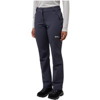 Jack Wolfskin Activate Thermic Pants Women Softshell-Wanderhose Damen 36 R grey,black Graphite von Jack Wolfskin