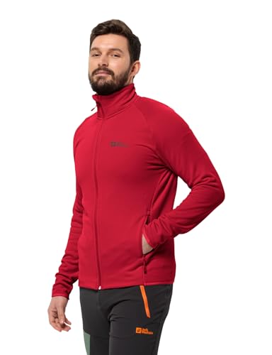 Jack Wolfskin Herren Baiselberg Fz M Fleece-Jacke, Red Glow, L EU von Jack Wolfskin