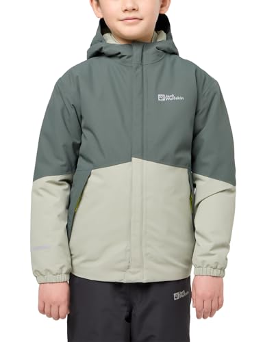 Jack Wolfskin Unisex Kinder Blocky Daunenjacke, Slate Green/Mint Leaf, 104 EU Jack Wolfskin Unisex Kinder Blocky Daunenjacke, Slate Green/Mint Leaf, 104 EU von Jack Wolfskin