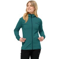 Jack Wolfskin Baiselberg Hooded FZ Women Fleecejacke Damen M petrol petrol von Jack Wolfskin