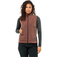 Jack Wolfskin Bike Commute Ins Vest Women Fahrradweste Damen L brown wild ginger von Jack Wolfskin