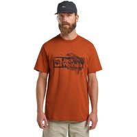 Jack Wolfskin Brand T-Shirt Men T-Shirt aus Bio-Baumwolle Herren S brown burnt orange von Jack Wolfskin