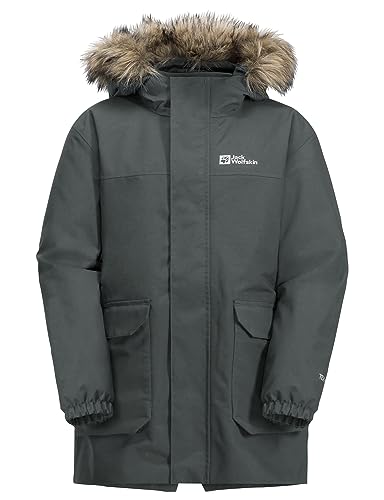 Jack Wolfskin Jungen Cosy Bear 3in1 Parka B Jacket, slate green, 104 EU von Jack Wolfskin