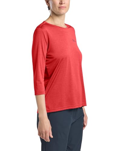 Jack Wolfskin Damen Crosstrail 3/4 W T-Shirt, Vibrant Red, M EU Jack Wolfskin Damen Crosstrail 3/4 W T-Shirt, Vibrant Red, M EU von Jack Wolfskin