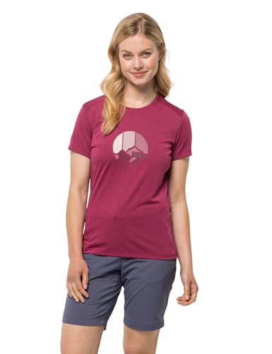 Jack Wolfskin Damen Crosstrail Graphic W T Shirt Shortsleeve, Sangria Red, XS EU Jack Wolfskin Damen Crosstrail Graphic W T Shirt Shortsleeve, Sangria Red, XS EU von Jack Wolfskin