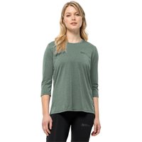 Jack Wolfskin Crosstrail 3|4 T-Shirt Women Funktionsshirt Damen L  Hedge Green von Jack Wolfskin