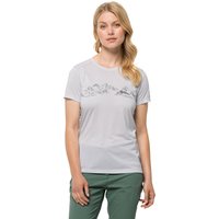 Jack Wolfskin Crosstrail Graphic T-Shirt Women S white cloud white cloud von Jack Wolfskin