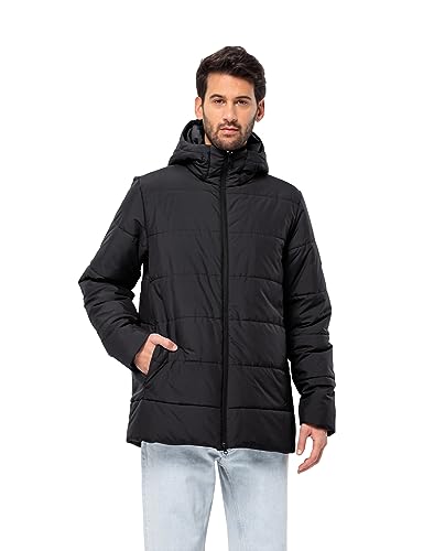 Jack Wolfskin Herren DEUTZER Long JKT M Jacket, Black, XL von Jack Wolfskin