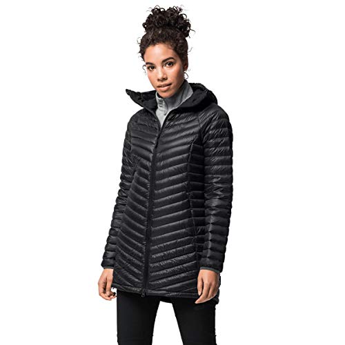 Jack Wolfskin Damen ATMOSPHERE COAT W winddichter Daunenmantel, black, M von Jack Wolfskin