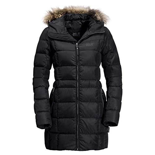 Jack Wolfskin Damen BAFFIN ISLAND COAT winddichter Daunenmantel, schwarz, XS von Jack Wolfskin