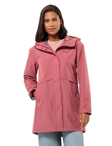 Jack Wolfskin Damen Cape West Coat W Mantel, Soft pink, 38 von Jack Wolfskin