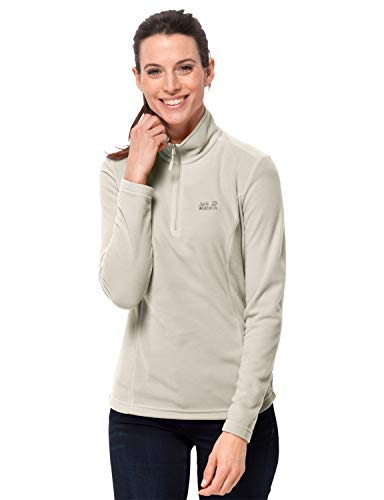 Jack Wolfskin Damen Gecko Fleecepullover, weiß (white sand), M von Jack Wolfskin