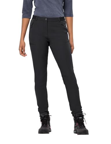 Jack Wolfskin Damen Geigelstein Slim Pants Wanderhose, Schwarz, 40 EU von Jack Wolfskin