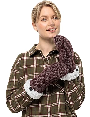 Jack Wolfskin Damen HIGHLOFT Knit Mitten W Handschuh, Boysenberry, M von Jack Wolfskin