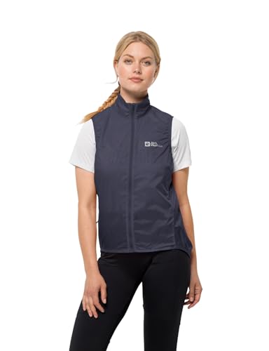 Jack Wolfskin Damen MOROBBIA Wind Vest W Weste, Graphite, XS von Jack Wolfskin