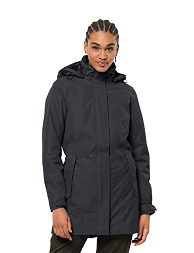 Jack Wolfskin Damen Madison Avenue Coat Mantel, Grau (phantom), XS Jack Wolfskin Damen Madison Avenue Coat Mantel, Grau (phantom), XS von Jack Wolfskin