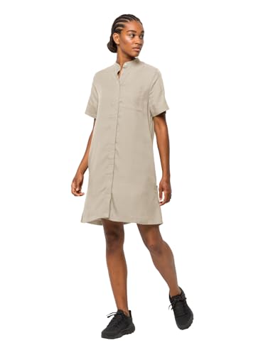 Jack Wolfskin Damen Mojave Dress Kleid, White Pepper, S Jack Wolfskin Damen Mojave Dress Kleid, White Pepper, S von Jack Wolfskin