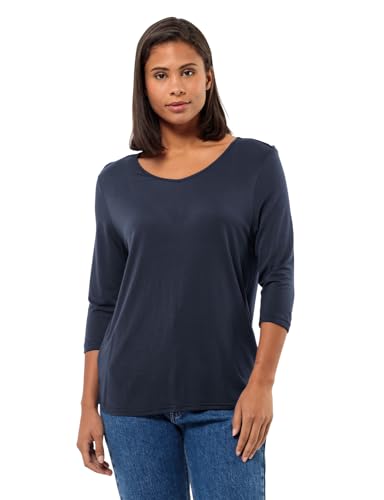 Jack Wolfskin Damen Mola 3/4 T W T-Shirt, Night Blue, Small von Jack Wolfskin