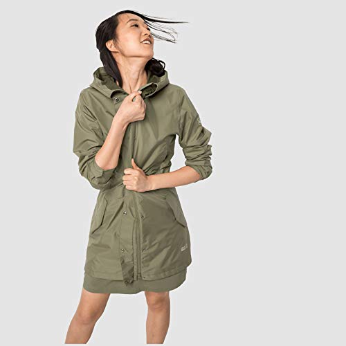 Jack Wolfskin Damen Monterey Mantel, Khaki, XS Jack Wolfskin Damen Monterey Mantel, Khaki, XS von Jack Wolfskin