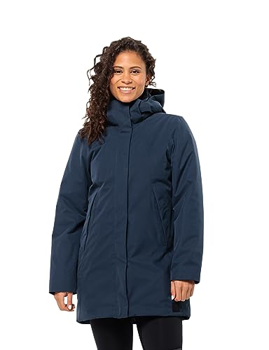 Jack Wolfskin Damen SALIER Coat, Night Blue, 38 von Jack Wolfskin