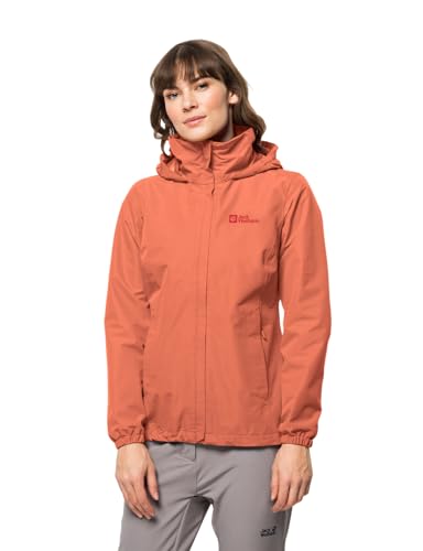 Jack Wolfskin Damen STORMY POINT 2L JKT W Wetterschutzjacke, guave, XL von Jack Wolfskin