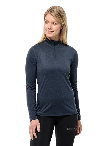 Jack Wolfskin Damen Sky Thermal Hz Wander Shirt, Night Blue, XS EU von Jack Wolfskin