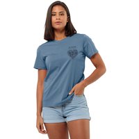 Jack Wolfskin Discover Heart T-Shirt Women T-Shirt aus Bio-Baumwolle Damen L blue Elemental Blue von Jack Wolfskin