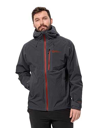 Jack Wolfskin Herren Eagle Peak 2L JKT M Jacket, Phantom, XL von Jack Wolfskin