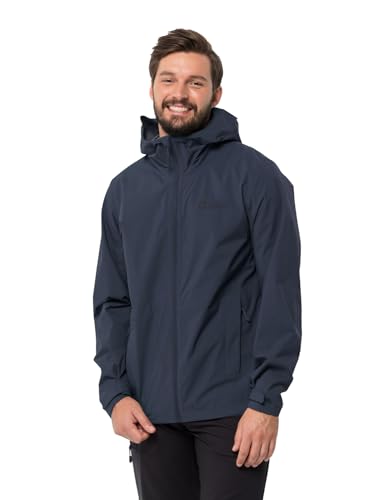 Jack Wolfskin Herren Elsberg 2.5l Jkt M Wetterschutzjacke, Night Blue, L EU von Jack Wolfskin