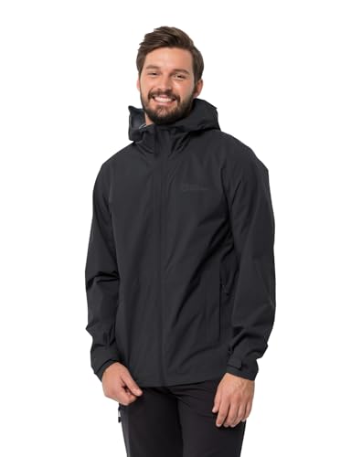 Jack Wolfskin Herren ELSBERG 2.5L JKT M Wetterschutzjacke, Black, XL von Jack Wolfskin