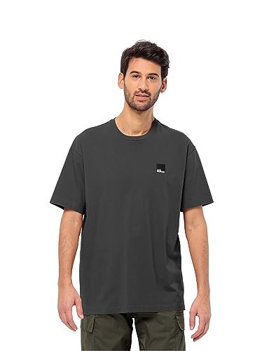 Jack Wolfskin Herren ESCHENHEIMER T T-Shirt, Granite Black, L von Jack Wolfskin